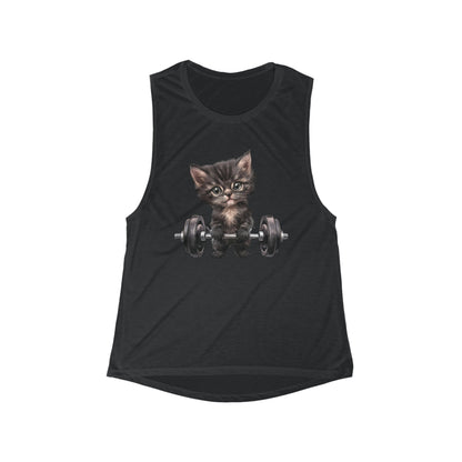 Gym Kitty Flowy Scoop Muscle Tank