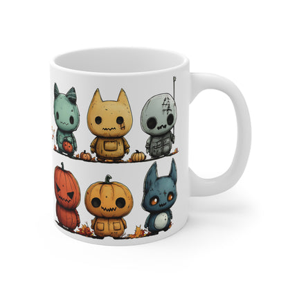 Cute Horror Characters Mug 11oz