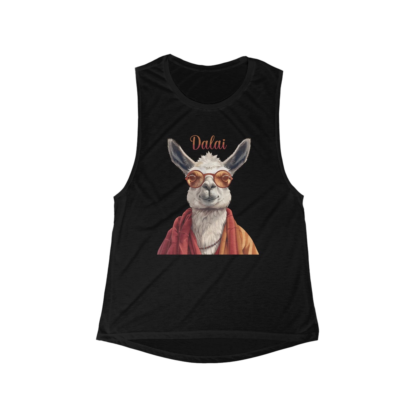 Dalai Llama Flowy Scoop Muscle Tank