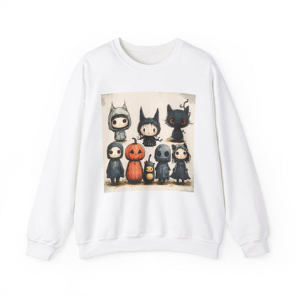 Vintage Halloween Characters Unisex Heavy Blend™ Crewneck Sweatshirt