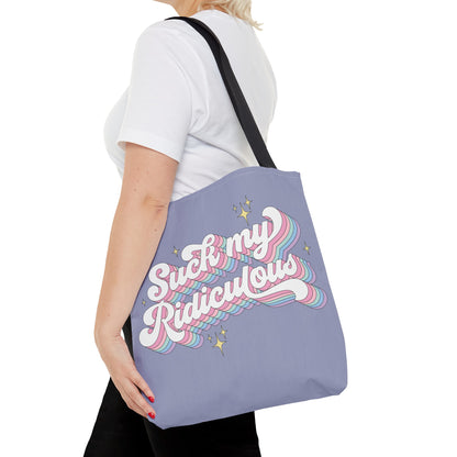 Suck My Ridiculous Pastel Tote Bag 16"