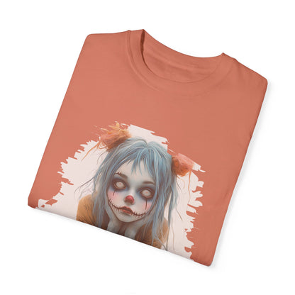 Pastel Clown Zombie Girl Unisex Garment-Dyed T-shirt