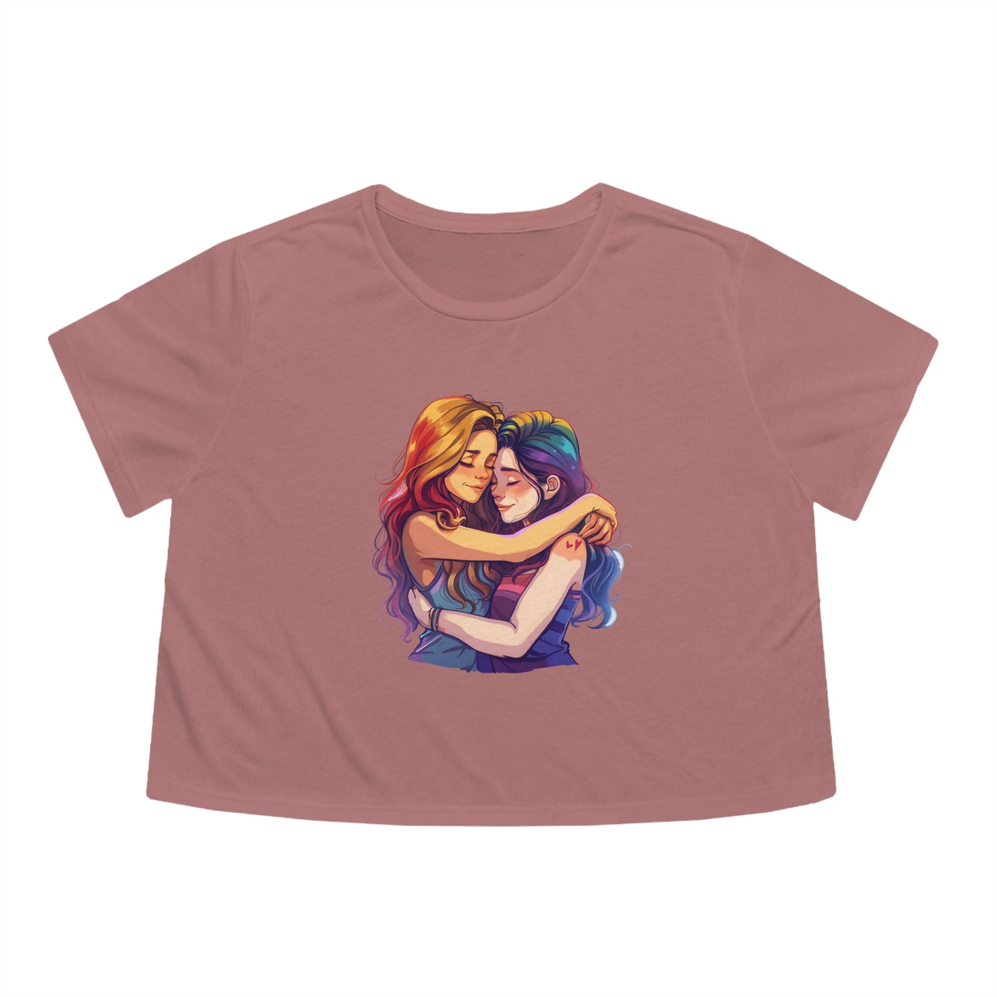 WLW Pride 2024 Women's Flowy Cropped Tee