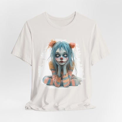 Pastel Clown Zombie Girl Unisex Jersey Short Sleeve Tee