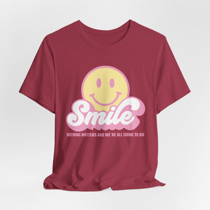 SMILE! Pastel Unisex Jersey Short Sleeve Tee