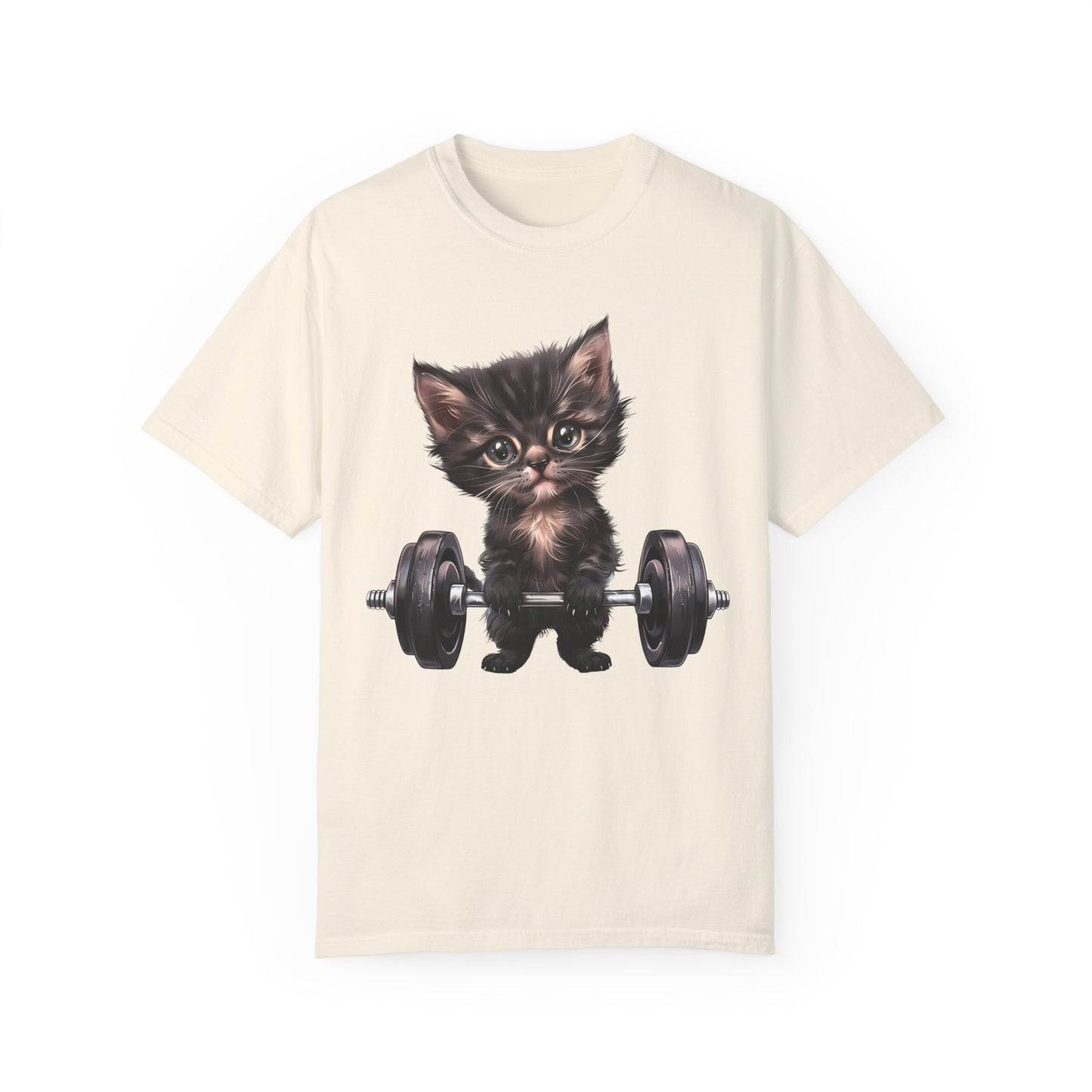 Gym Kitty Unisex Garment-Dyed 100% Cotton T-shirt