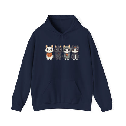 Cute Halloween Costume Cats Unisex Heavy Blend™ Hooded Sweatshirt