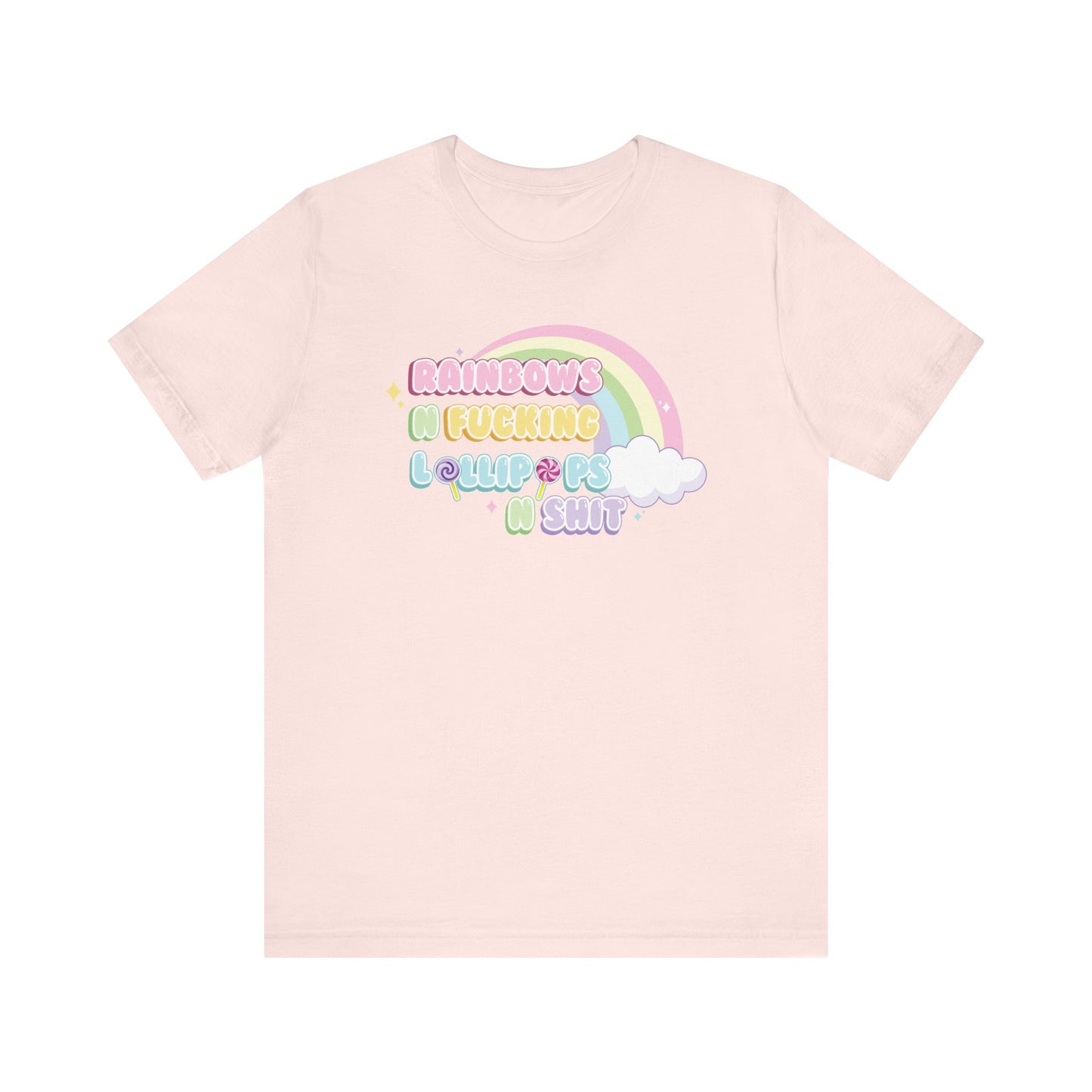 Rainbows n Lollipops Unisex Jersey Short Sleeve Tee Express Delivery available