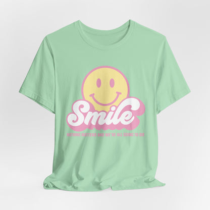 SMILE! Pastel Unisex Jersey Short Sleeve Tee