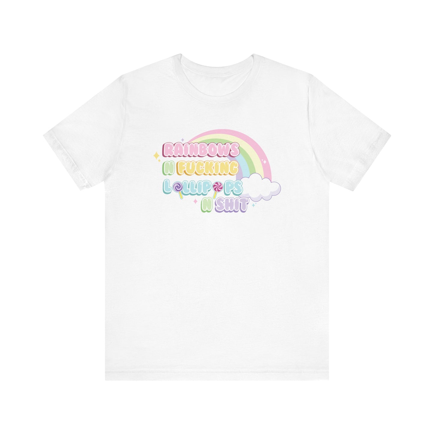 Rainbows n Lollipops Unisex Jersey Short Sleeve Tee Express Delivery available