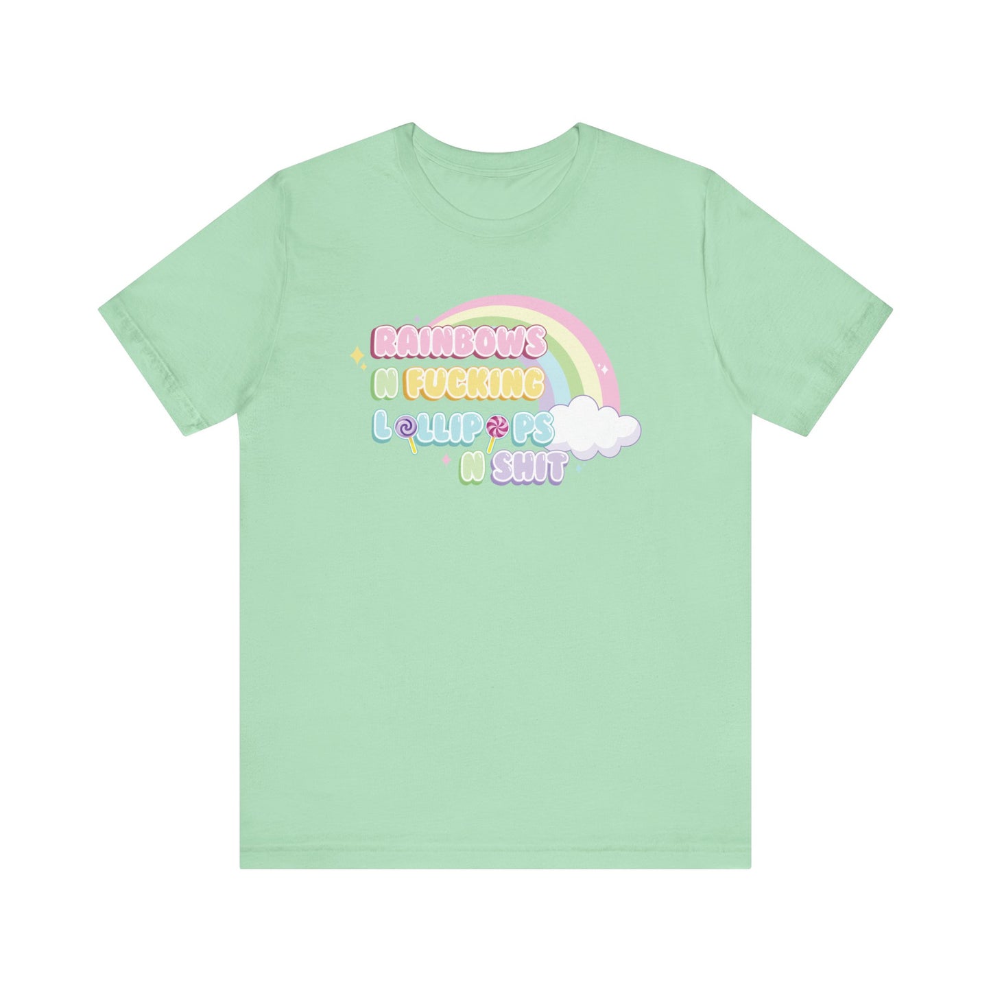 Rainbows n Lollipops Unisex Jersey Short Sleeve Tee Express Delivery available