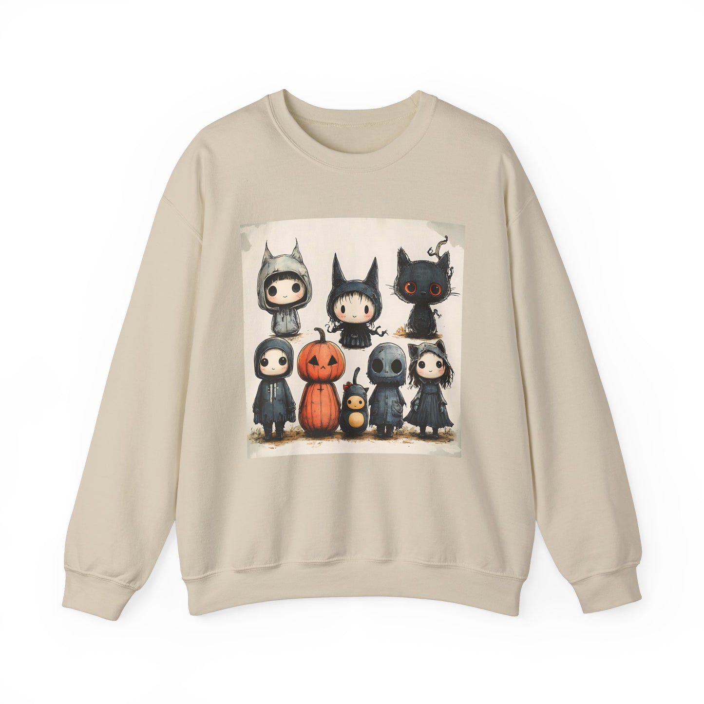 Vintage Halloween Characters Unisex Heavy Blend™ Crewneck Sweatshirt