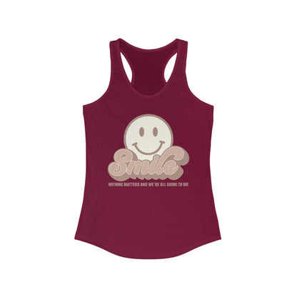 SMILE! Earthy Women's Ideal Racerback Tank