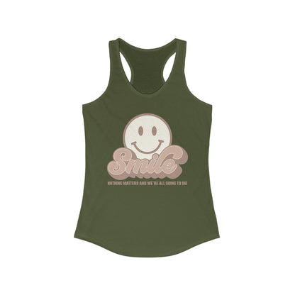 SMILE! Earthy Women's Ideal Racerback Tank