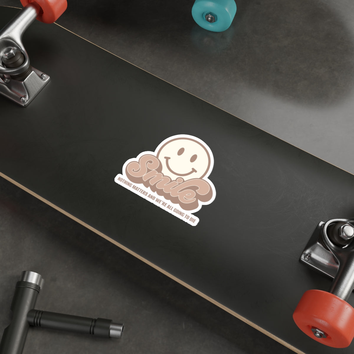 SMILE! Earthy Die-Cut Stickers