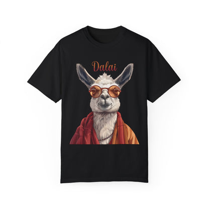 Dalai Llama Unisex Garment-Dyed 100% Cotton T-shirt