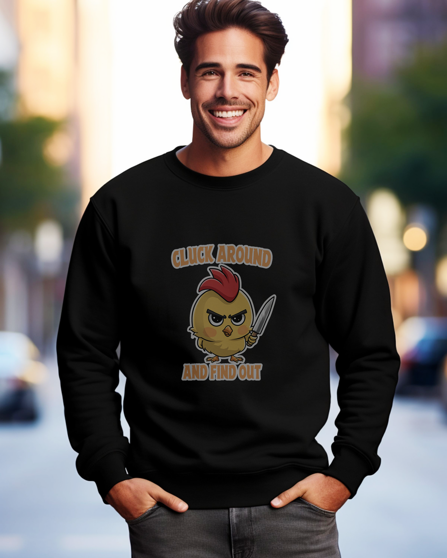 Cluck Around and Find Out Unisex Heavy Blend™ Crewneck Sweatshirt