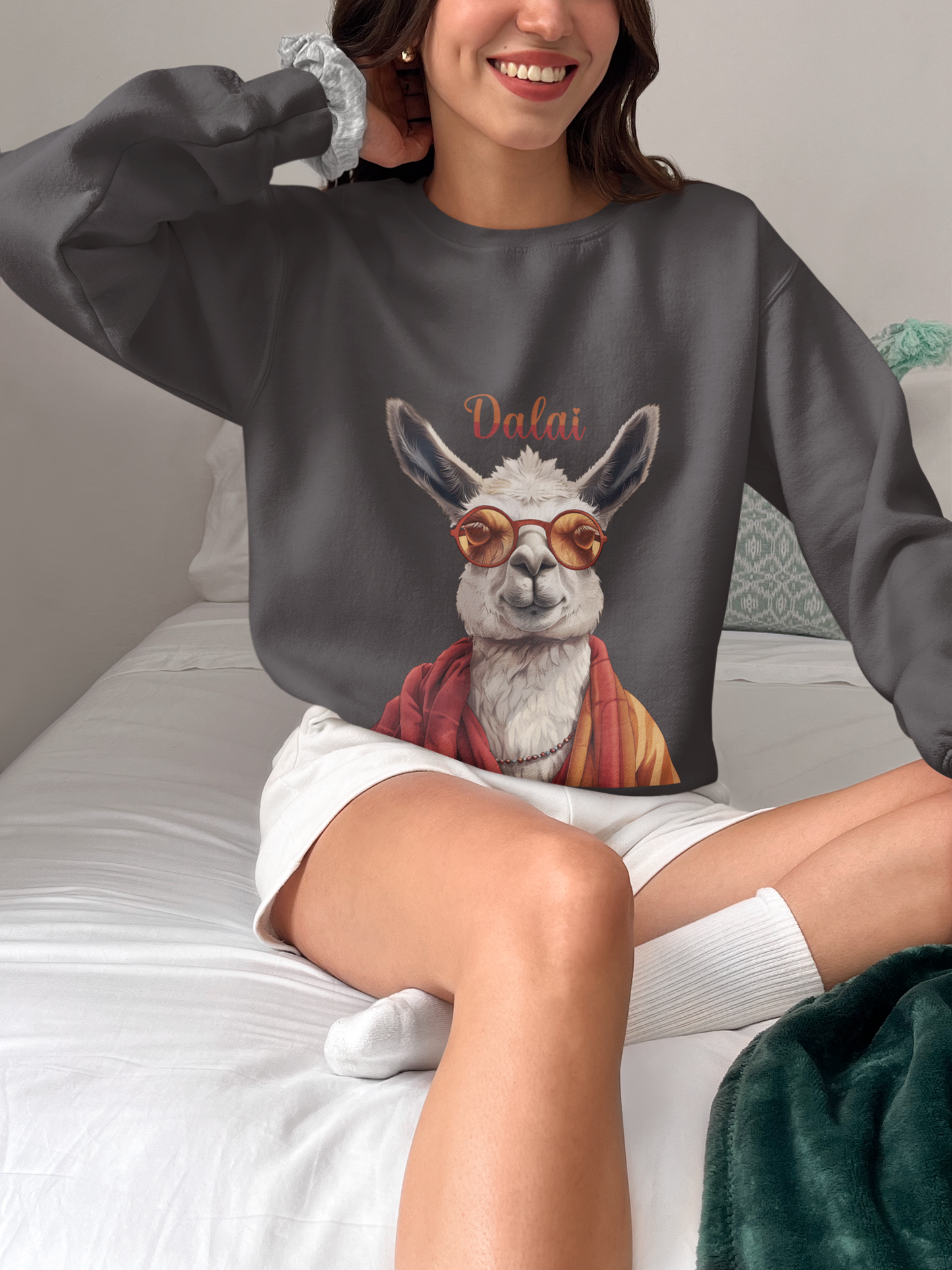 Dalai Llama Unisex Heavy Blend™ Crewneck Sweatshirt