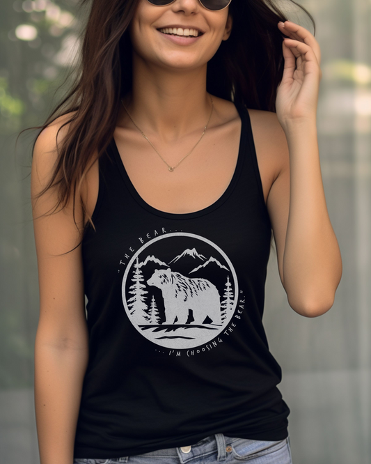 I Choose The Bear Women's Ideal Racerback Tank