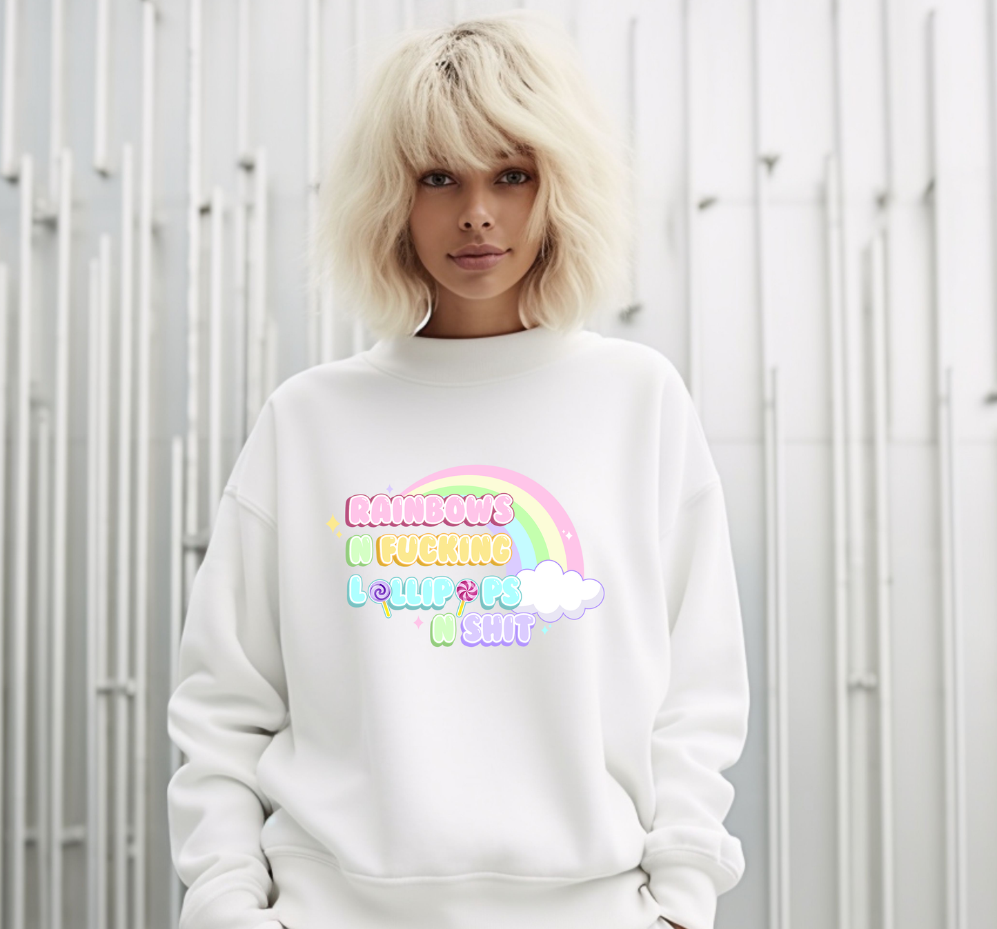 Rainbows n Lollipops Unisex Heavy Blend™ Crewneck Sweatshirt