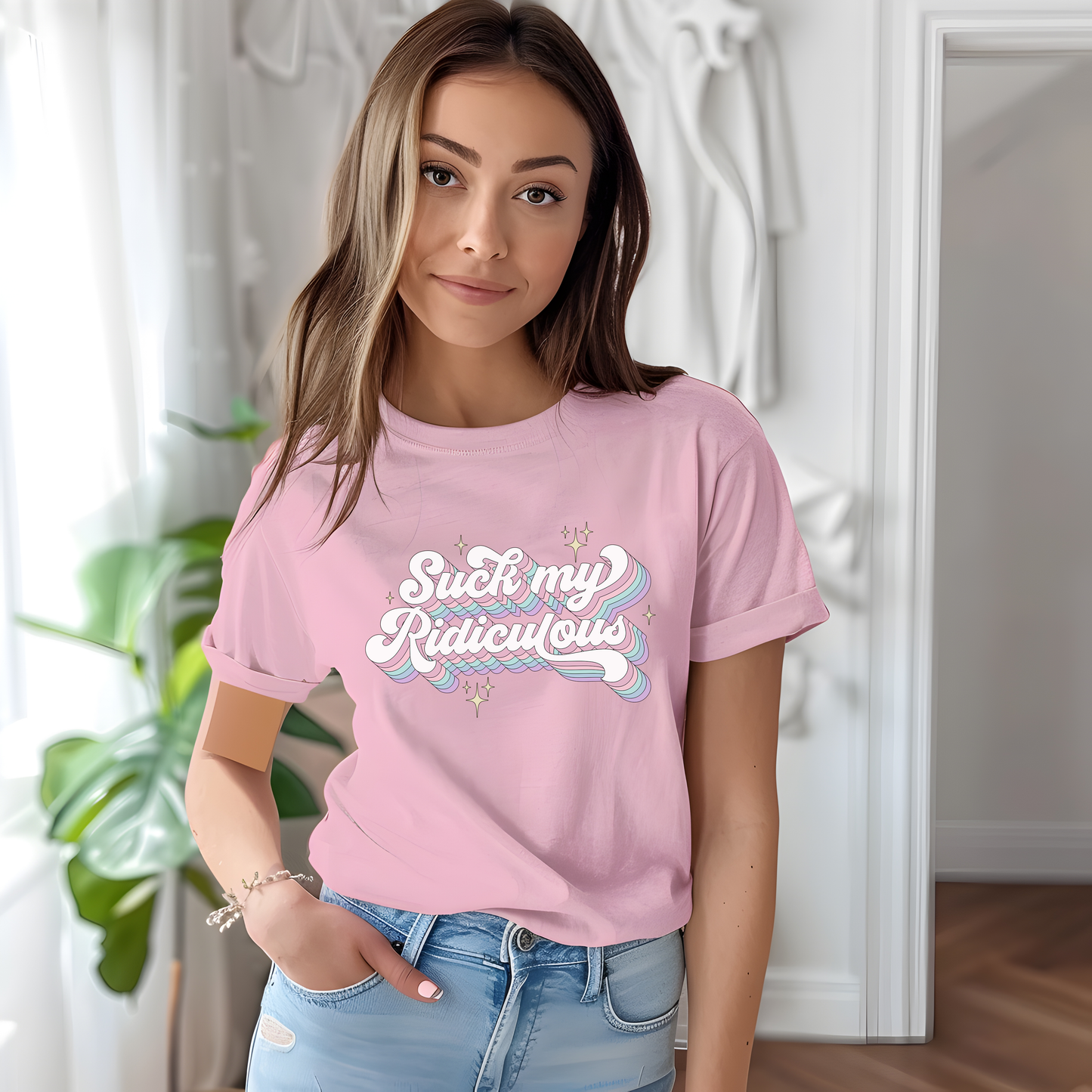 Suck My Ridiculous Pastel Unisex Jersey Short Sleeve Tee Express Delivery available