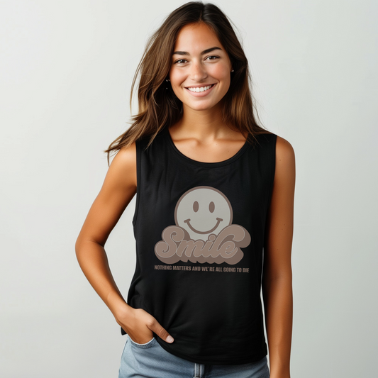 Smile Earthy Flowy Scoop Muscle Tank