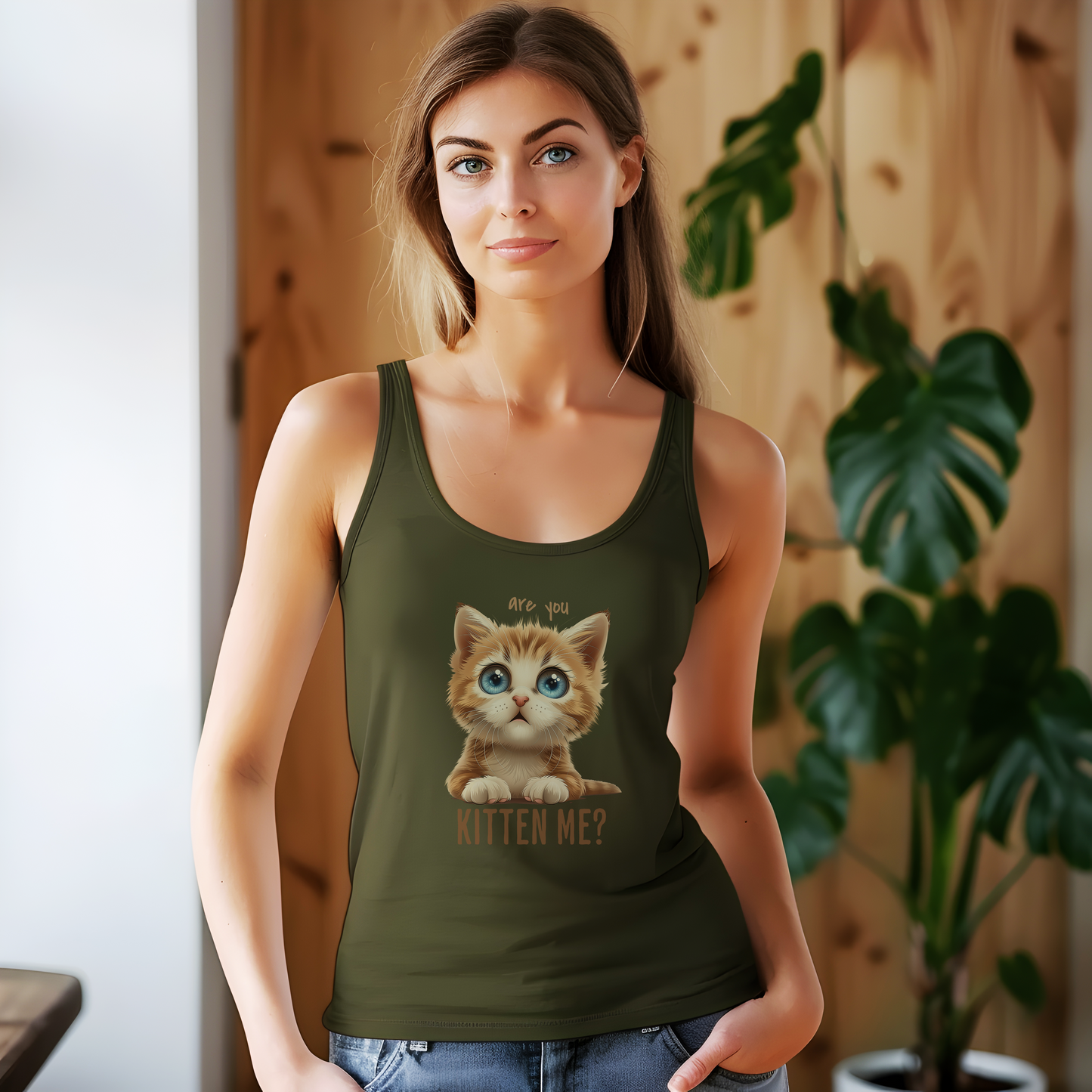 Are You Kitten Me? Women's Ideal Racerback Tank