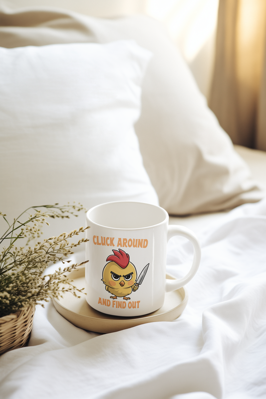 Cluck Around & Find Out Ceramic Mug, (11oz, 15oz)