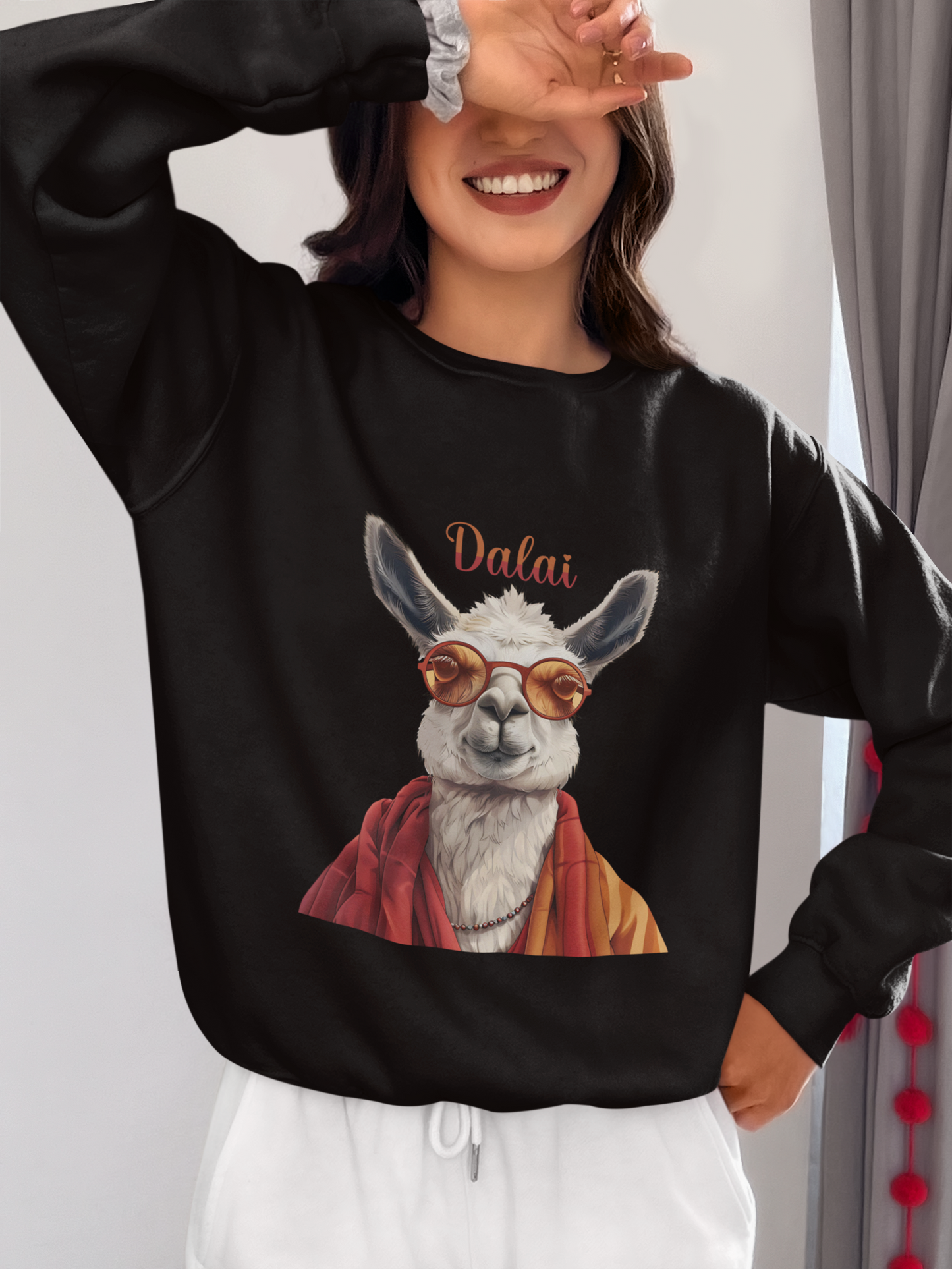 Dalai Llama Unisex Heavy Blend™ Crewneck Sweatshirt