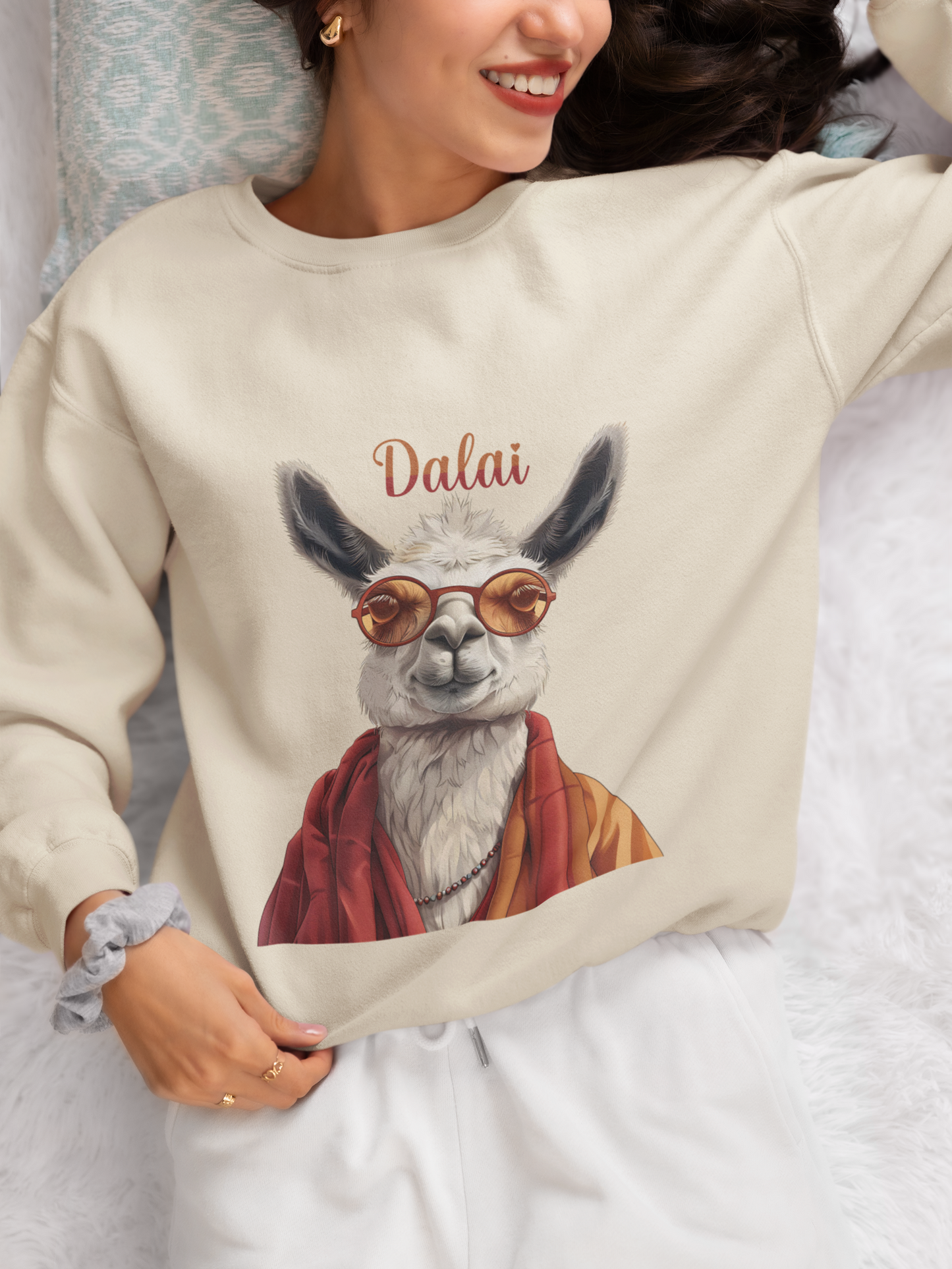 Dalai Llama Unisex Heavy Blend™ Crewneck Sweatshirt