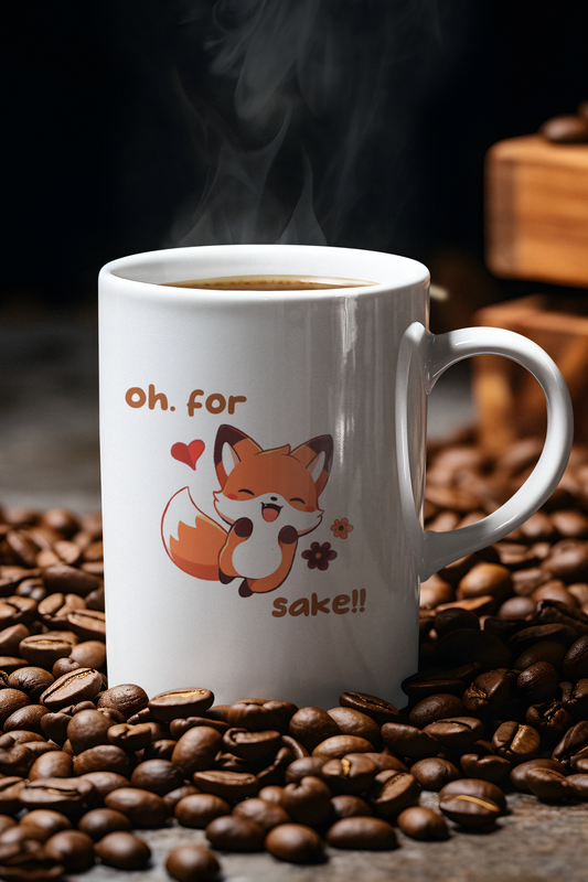 Oh For Fox Sake Ceramic Mug, (11oz, 15oz)