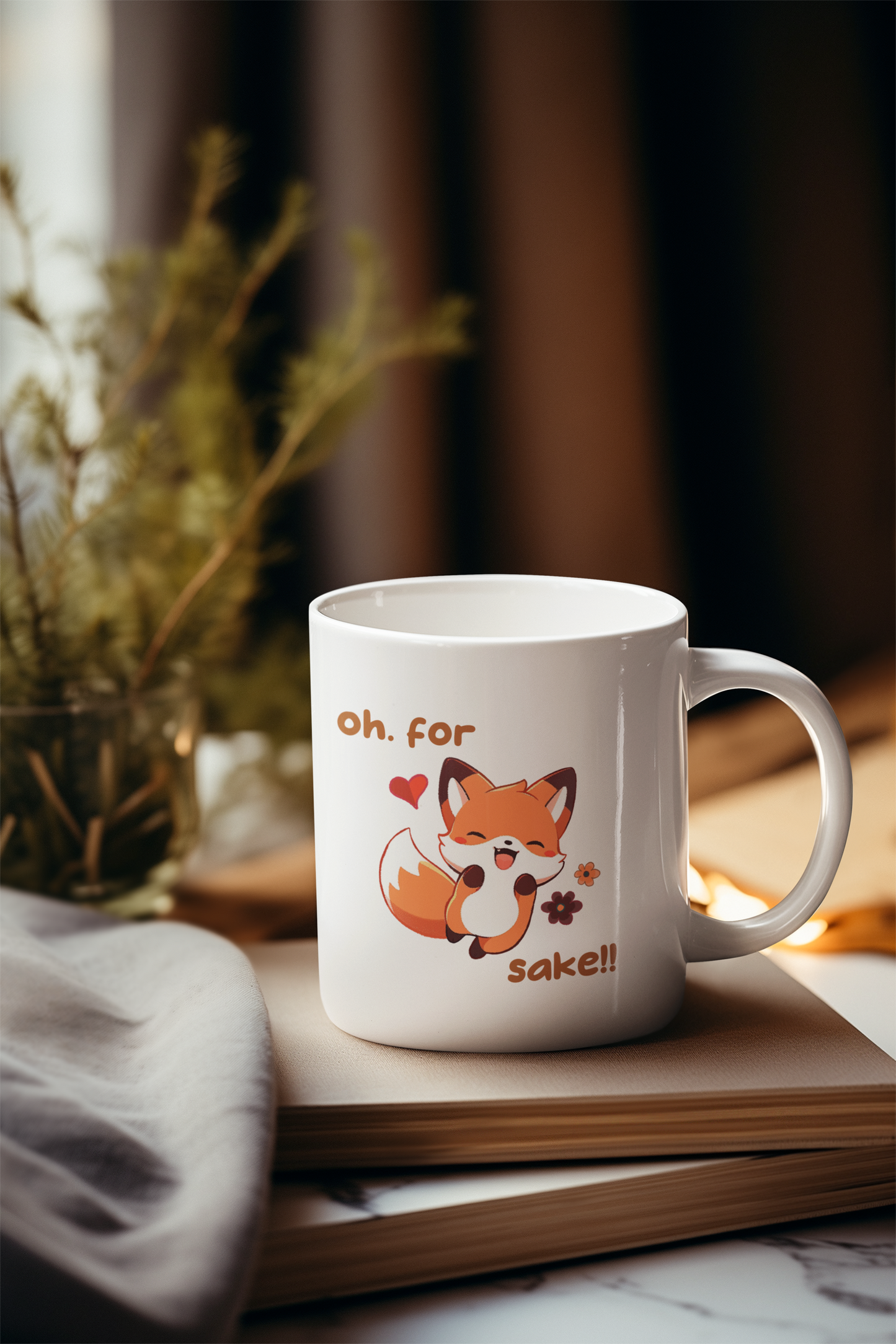 Oh For Fox Sake Ceramic Mug, (11oz, 15oz)