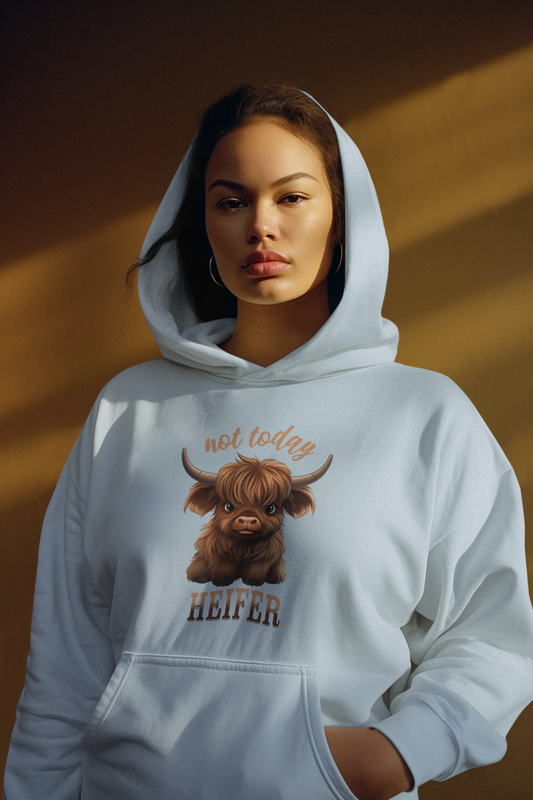 Not Today Heifer Unisex Heavy Blend™ Hooded Sweatshirt