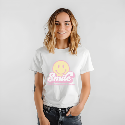 Smile Pastel Unisex Garment-Dyed 100% Cotton T-shirt