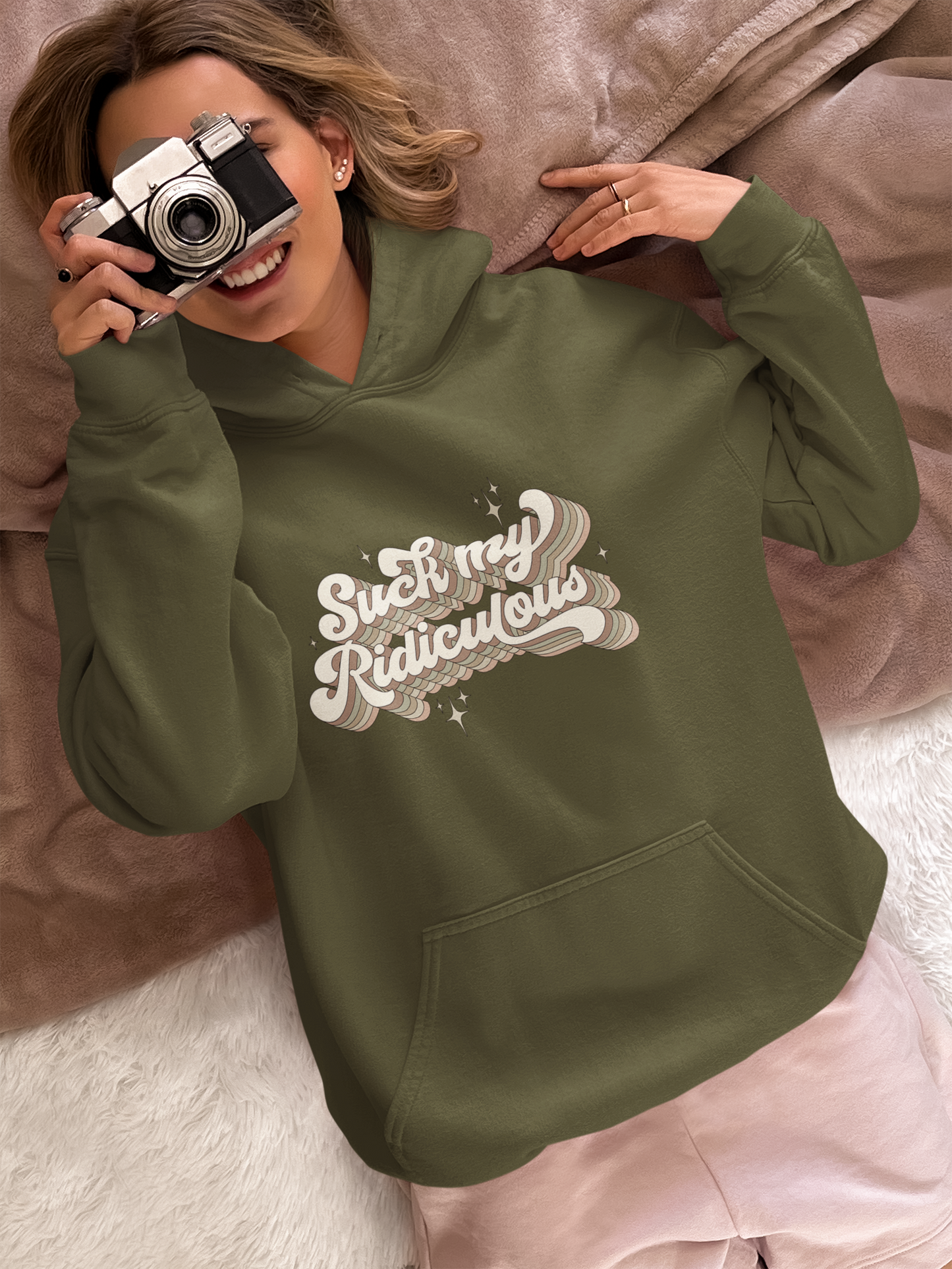 Suck My Ridiculous Earthy Unisex Heavy Blend™ Hooded Sweatshirt